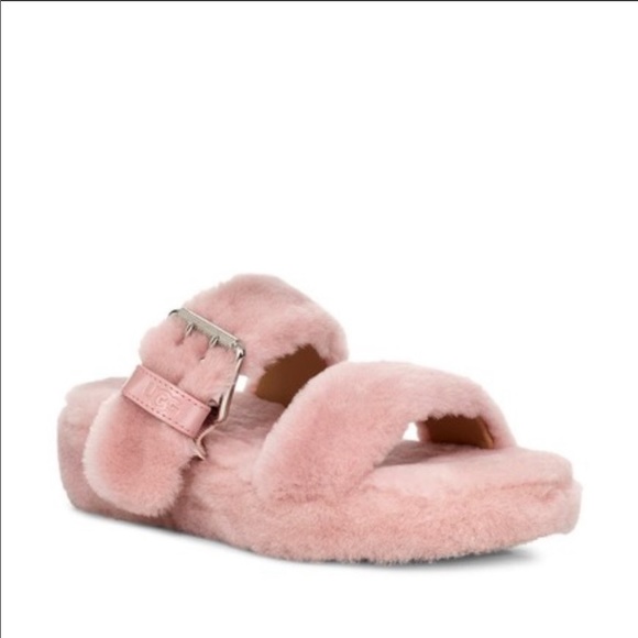 UGG Shoes | Ugg Fuzz Yeah Slippers Pink Size 9 | Poshmark